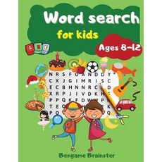 Word search for kids: 100+ Challenging Word Search Puzzles with Answers for Clever Kids to Learn Voc... Paperback, Bengame Brainster, English, 9788403487529