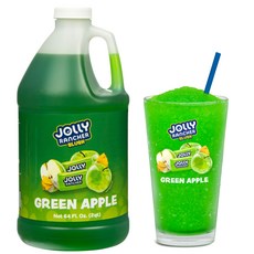 JOLLY RANCHER Green Apple Frozen Beverage Mix – Fruit Flavor Slushie Mix for Machine 1/2 Gallon
