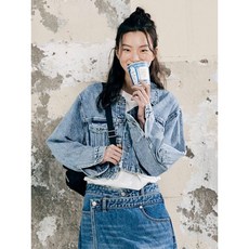 에잇세컨즈 8SECONDS 틴워싱 데님 트러커 스카이블루 324339EP9Q AOZ335 KRA578