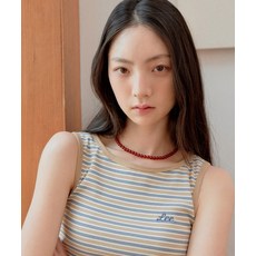 LEE 우먼 라운드넥 슬리브리스 라이트블루