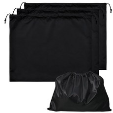 용 4팩 더스트백 실크 더스트 커버백 신발 방진 스트링 백 여행 보관 파우치 블랙 19 68 15 74인치