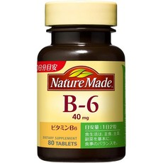 Nature Made 萊萃美 維他命B6錠 40mg, 1個, 80顆