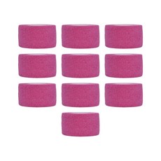 유즈펫 반려동물 자가접착 일회용 붕대형 강아지 신발 10개, 1세트, 핑크