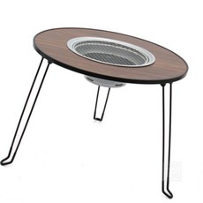 나특몰 캠핑원형화로 테이블 60cm 접이식캠핑테이블