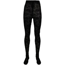 생로랑 레이스 디테일 스트레치 디자인 타이즈