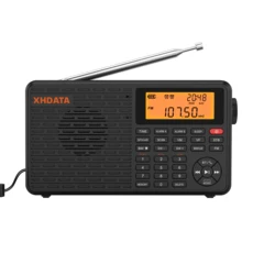 Tecsun PL380/XHDATA D109 DSP 전문 라디오 FM/LW/SW/MW 디지털 휴대용 풀 밴드 스테레오 좋은 음질 수신기, 01 XHDATA D109