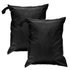 uxcell 2개의 젖은 드라이 백 지퍼 포켓이 있는 16인치 x 20인치 방수 여행 가방 비치 풀 수영복용 짐 그리고 옷 파란색, Black, 20" x 24"