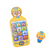 뽀로로 까꿍 스마트폰 멜로디 아기 전화놀이 핸드폰 전화기 장난감 피규어 포함, 1개