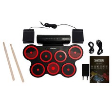 삼익악기 폴더블 롤 전자드럼패드 SERD-1PLUS, SERD-1PLUS(레드), 1개