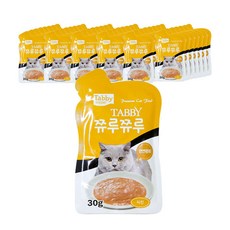 테비 고양이 쮸루쮸루 파우치 간식, 치킨, 30g, 48개