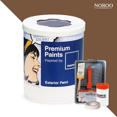 노루페인트 팬톤 저광 외부용 실외페인트 1L 세트, 18-1048 Monk's Robe, 1000ml, 1개