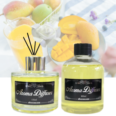 산도깨비 뉴아로마 디퓨져 피치 본품 + 리필 set, 2.new 망고자스민 본품 130ml+리필 200ml, 130ml, 1개