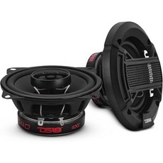 DS18 S40 10.2cm 카 오디오 동축 스피커 페어 120W RMS 40W 4옴 2웨이 그릴 블랙 매트 스틸 바스켓 바륨 페라이트 마그넷, DS18 S40 10.2cm 카 오디오 동축 스피커 페