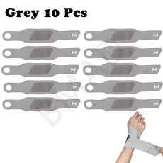 울트라 얇은 스포츠 손목 보호대 피트니스 랩 힘줄 칼집 통기성 압력 보호, 색상: 8. Grey 10 Pcs