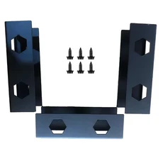 책상 아래 노트북 마운트 금속 선반 거치대 맥 미니 키보드용 스크래치 방지 실리콘, 02 13cm Dark black, 1개, 13cm Dark black