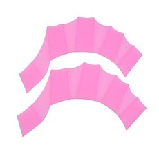 矽膠游泳手蹼 專業划手蹼 蛙蹼手蹼 手璞 划水掌 手蛙蹼 手鴨蹼, 手蹼(粉色)(M)