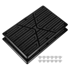 2개 고무 자동차 바닥 매트 수리 패치 발 패드 보호대 블랙 카펫 키트 미끄럼 방지 앞뒤 좌석용