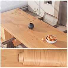 VEELIKE 49.9 x 591.4cm(15.7 236인치) 다크 브라운 나무 벽지 빈티지 월넛 우드 그레인 콘택트 페이퍼 필 앤 스틱 조리대용 방수 접착 탈착식 목재 202, Tan Orange