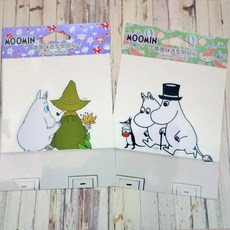 正版嚕嚕米汽車貼紙，可愛造型壁貼，防水筆電手機機車裝飾貼紙，多款角色可選, 1個, 爸爸+嚕嚕米, 彩色