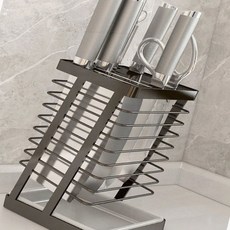 칼 보관함 주방 정리 수납 스텐 거치대 칼꽂이 업소용, 1개, GT 스테인레스 칼꽂이(실버)