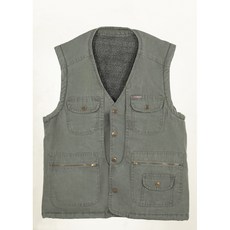 POLO 釣魚厚背心, 綠豆,L