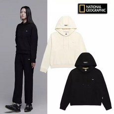 내셔널지오그래픽 W 레푸스 크롭 세미 오버핏 후디 맨투맨 N241WHD060 JOO222 RUD294