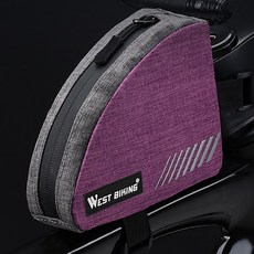 시그니처베이지 로드 자전거 탑튜브 프레임 가방 YPZ430, 퍼플