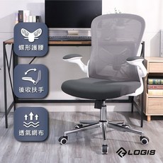 LOGIS 莫蘭迪人體工學電腦椅 辦公椅 網椅 書桌椅 電競椅 家用椅【R70J】, 椅