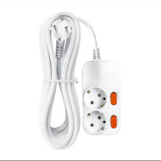 [국내생산] 대성 멀티탭 가정용 일반 절전 개별 2구 3구 4구 5구 6구 1M 1.5M 2M 2.5M 4M 4.5M 과부하차단 통합 스위치 안전 접지 사무실 긴 플러스탭 콘센트, 개별/2구/화이트, 1개