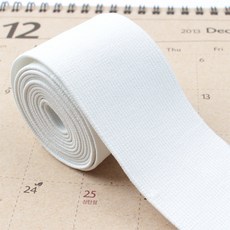 이중직 바지고무줄 허리고무밴드 허리고무줄, 1개, 화이트5cm