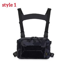낚시 조끼 가방 남자 카모 낚시 미끼 유틸리티 태클 가슴 가방 허리 팩 야외 등산 캠핑 하이킹 사냥, Dark Night A model