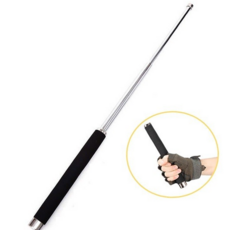 루체트리 삼단봉 휴대용 호신용품 삼단봉 24.5-64.5cm 3단 탄소강 호신봉