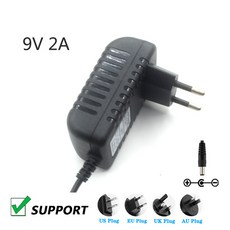 Dymo Rhino RhinoPRO 프린터 용 9V 2A Ac Dc 어댑터 전원 공급 장치 충전기 3000 4200 5000 5200 6000 6500, 02 UK  PLUG, 03 1m