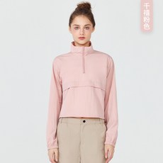 防風衝鋒衣防曬瑜伽服罩衫上衣長袖季寬鬆運動外套