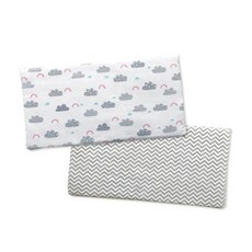 JoyBaby 嬰兒床防撞床圍，MuslinTree材質，寶寶加厚防摔床墊，安全舒適, 星星雲-120*30