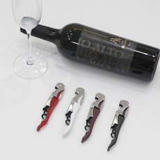 2단 와인오프너 소믈리에 나이프 코르크 따개 바텐더 간편, 1개, 오프너GTS3660(레드)