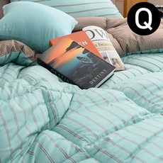 구니스토어 차렵이불 퀸 민트 스프레드이불 고급이불 홑이불
