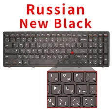 Lenovo IdeaPad G500S Z501 Flex 15/15D 용 기존 미국 러시아어 노트북 키보드, 01 CHINA, 06 RU New Black