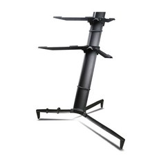 키보드 2단 전자피아노 브라켓 거치대 고정 프레임, 높이 1m(검은색)