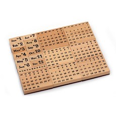 오키지 영문 캘린더 만년 날짜 스탬프 세트 다꾸 도장, 1개, 만년달력