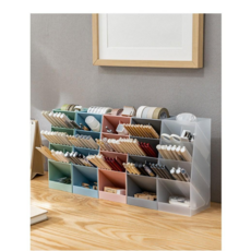 야스무 데스크 연필꽂이 오거나이저 책상정리함, 1개, 그레이