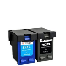 倍方 適用 HP702 HP 22墨水匣印表機墨水匣 J3508 J3606 j3608 5508 3600, 1個, 702Xl黑色大容量, 黑色