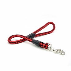 Tarky 短牽繩 適用中大型犬 近身牽繩 短牽 牽引繩 編織圓繩狗拉帶, Ｍ號 紅色 (PR-152KA), 1個