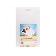 동진프라스틱 도마 (소) 18x31x2(H)cm 플라스틱도마 가정용도마 흰색도마 업소도마, 1개