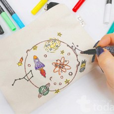 유치원 색칠놀이 미술 에코 크로스백만들기 전시 도서관 학원 패키지 드로잉 꾸미기