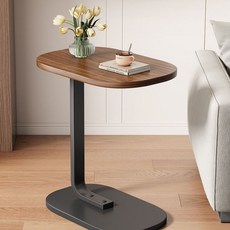 심플 베드테이블 책상 사이드 이동식, 블랙, 블랙