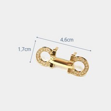 네트공예 handmade 핸드메이드 메탈 라벨 로고 택 장식 팬던트 가방 만들기 부자재 DIY 재료, 1개, 23. 큐빅 8자