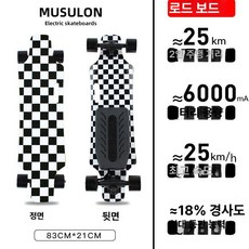 전동 스케이트보드 오프로드 듀얼 입문 고출력 성인용, 1개, 체크 단일 구동 1단계 25km
