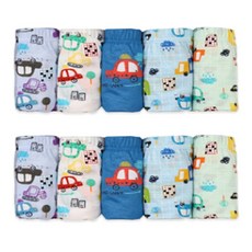 5매+5매 남아용 무형광 면100 삼각팬티