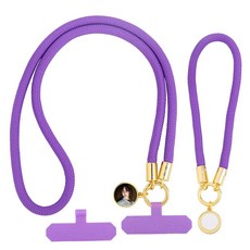 프라멘디노 2팩 승화 블랭크 폰 랜야드 크로스바디 손목 스트랩 열전달 넥 체인 여성